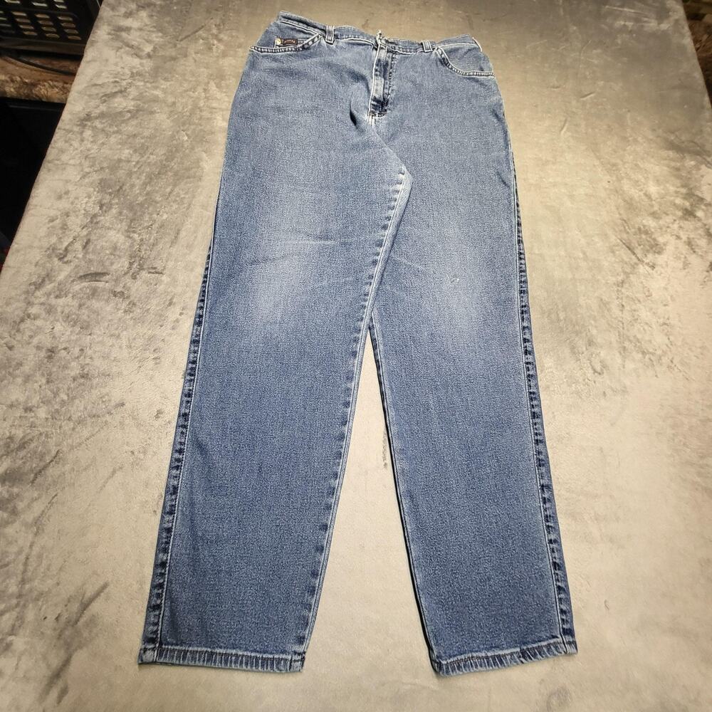 Riders Jeans Womens 10? Blue Medium Wash Straight Relaxed Denim Pockets